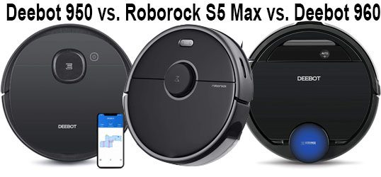 Roborock vs. Deebot: Roborock S5 Max vs. Deebot 920 vs. 950